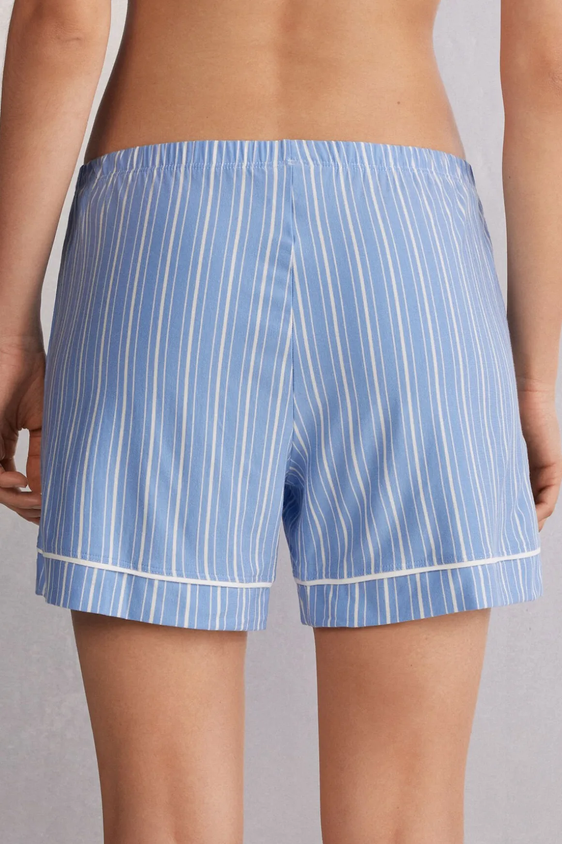 Shorts Modal Oxford Stripes