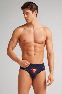 Slip Algodón Superior Estampado DC Comics Superman