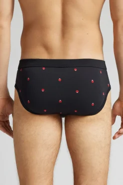 Slip Algodón Superior Estampado Mariquitas