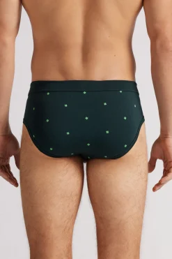 Slip Algodón Superior Estampado Tréboles de Cuatro Hojas