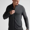 Sudadera con Cremallera de Seda y Modal