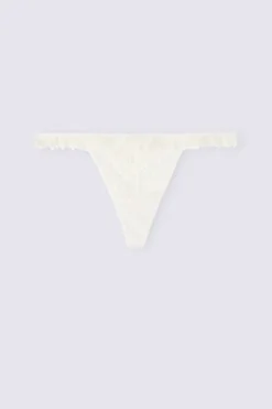 Tanga de hilo con volantes de encaje Pretty Flowers