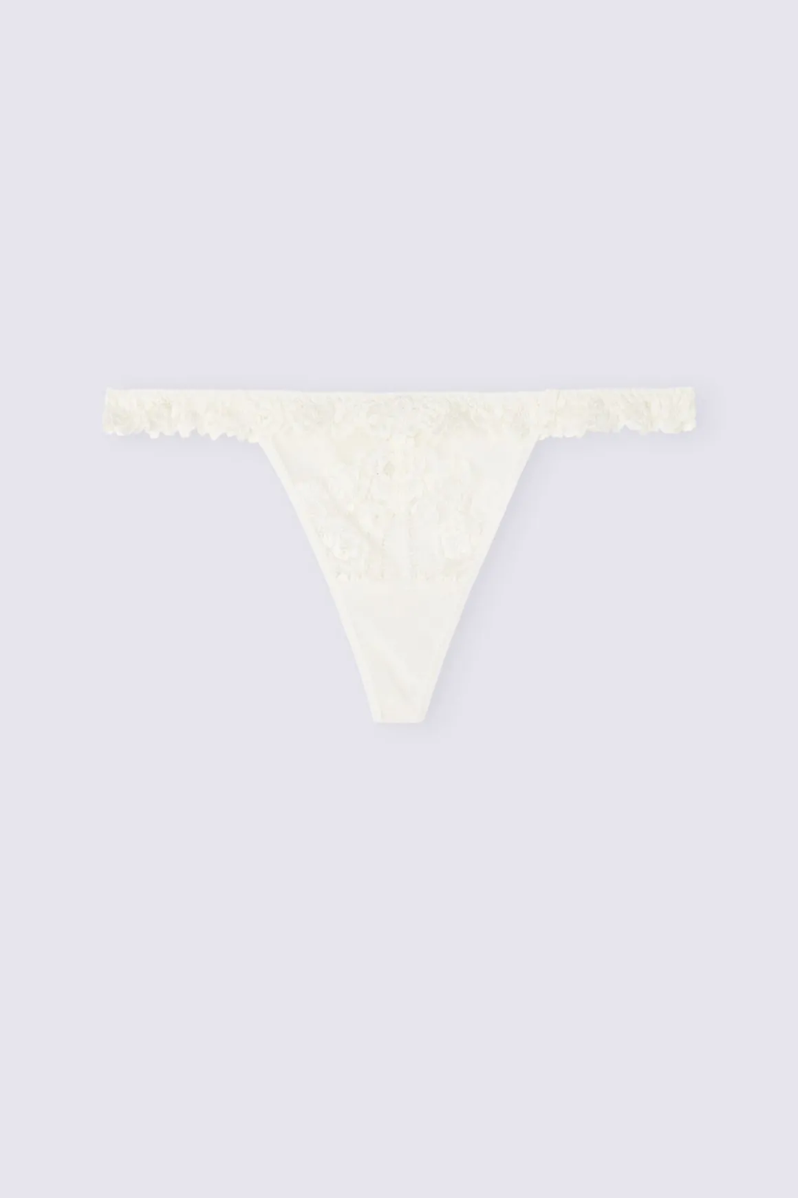 Tanga de hilo con volantes de encaje Pretty Flowers
