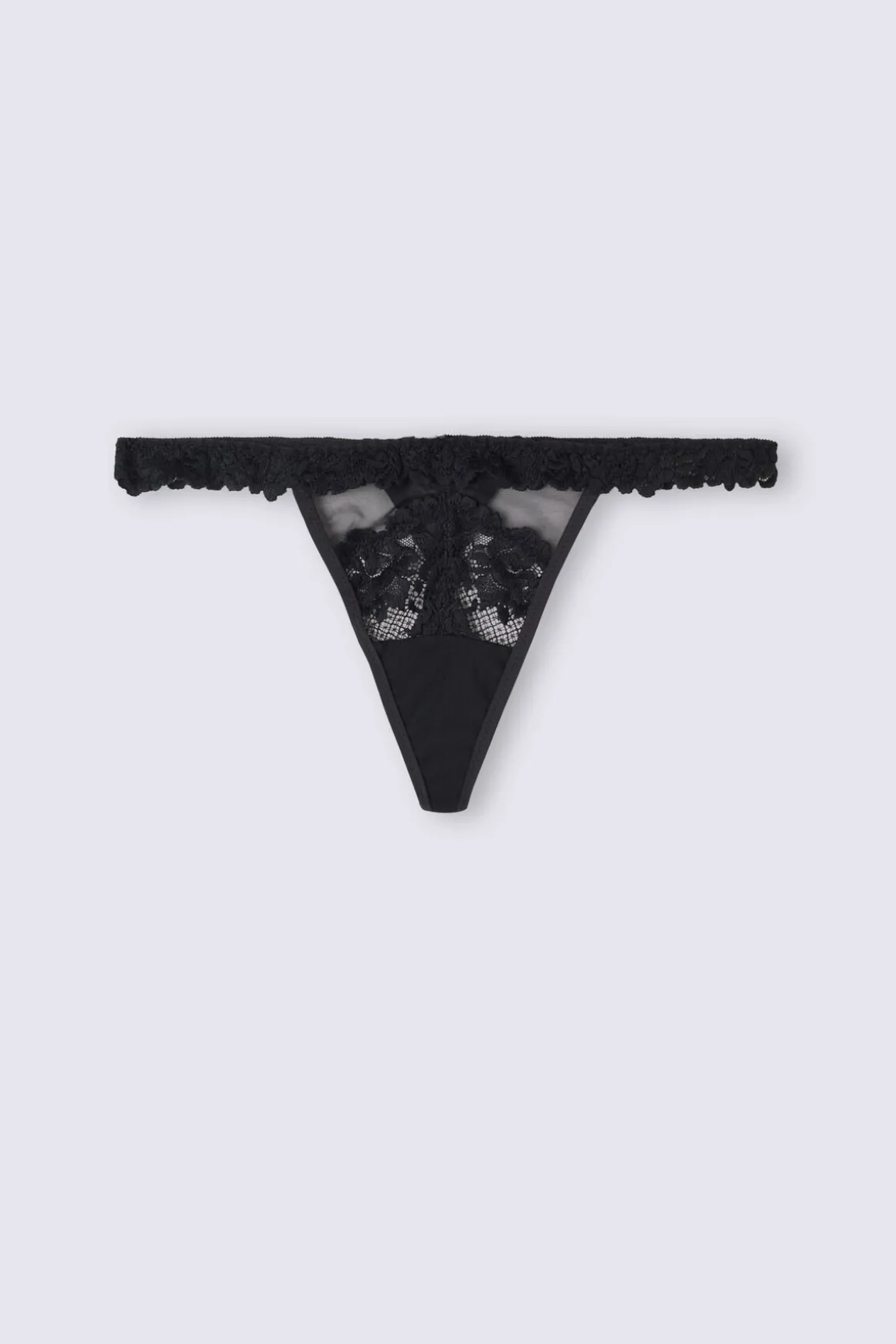 Tanga de hilo con volantes de encaje Pretty Flowers