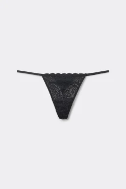 Tanga de Tira Lateral de Encaje