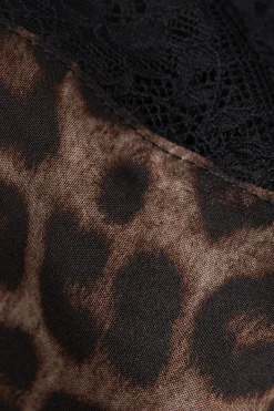 Top de Raso de Viscosa Luxurious Leopard