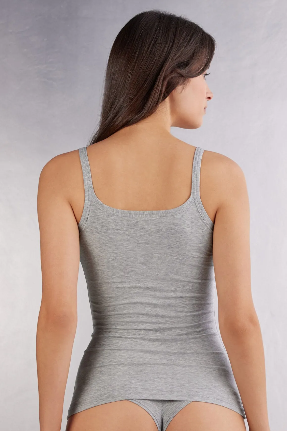 Top de tirantes para mujer de algodón