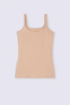 Top de tirantes para mujer de algodón