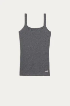 Top de tirantes para mujer de algodón