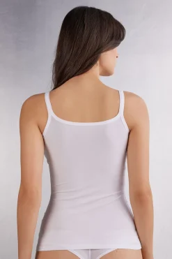 Top de tirantes para mujer de algodón