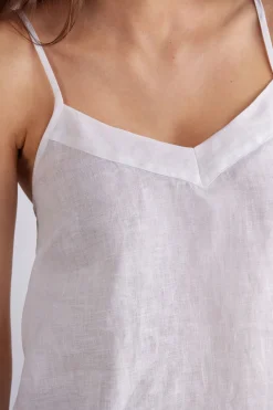 Top en Tela de Lino