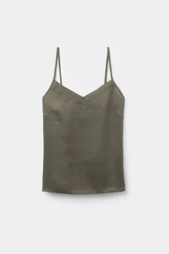 Top en Tela de Lino