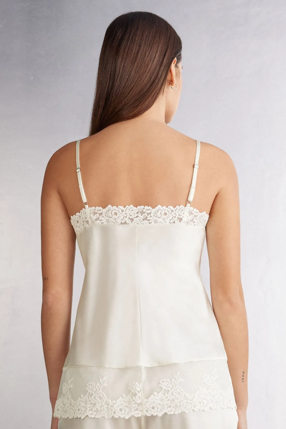 Top Tirantes Finos Seda Pretty Flowers